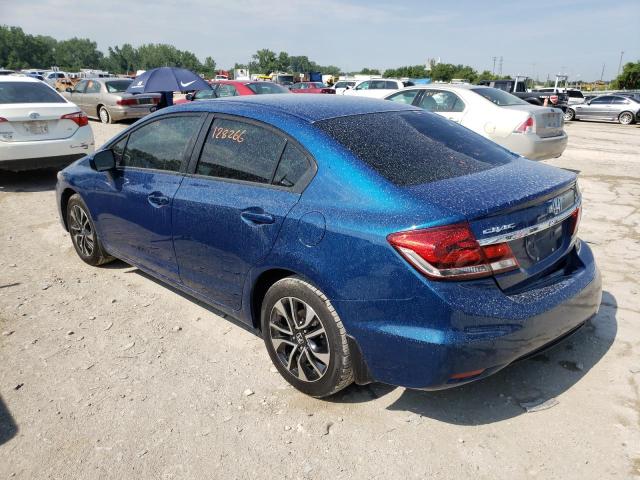 19XFB2F87FE038077 - 2015 HONDA CIVIC EX BLUE photo 3