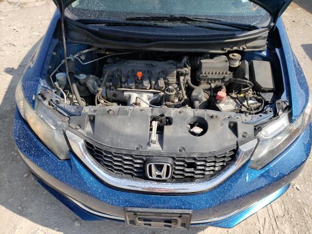 19XFB2F87FE038077 - 2015 HONDA CIVIC EX BLUE photo 7