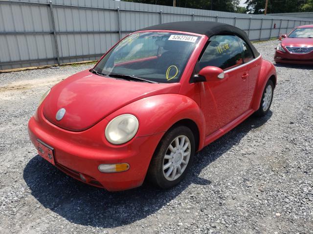 3VWCM31Y34M338953 - 2004 VOLKSWAGEN NEW BEETLE RED photo 2