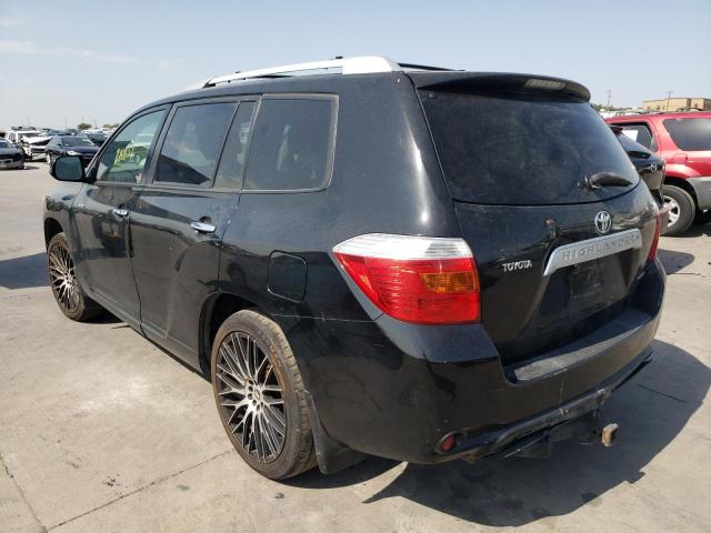 JTEES42A092126997 - 2009 TOYOTA HIGHLANDER BLACK photo 3