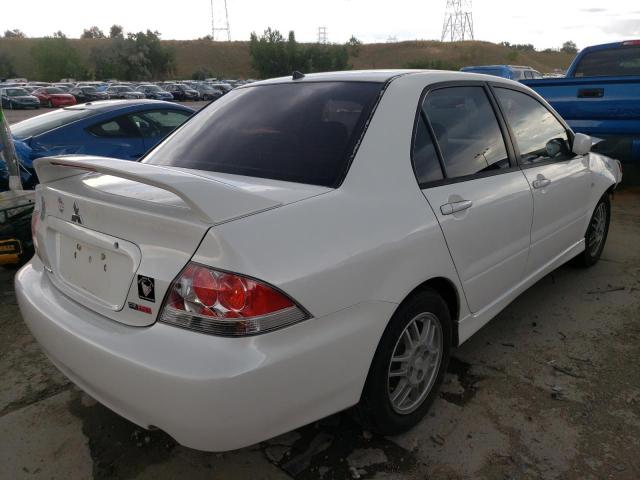 JA3AJ86E46U014373 - 2006 MITSUBISHI LANCER OZ WHITE photo 4