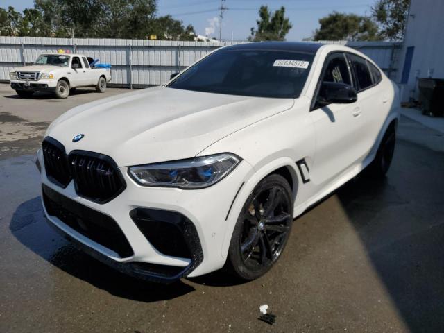 5YMCY0C01M9E92163 - 2021 BMW X6 M WHITE photo 2