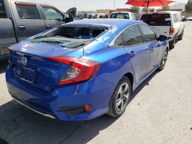 19XFC2F61LE014753 - 2020 HONDA CIVIC LX BLUE photo 4