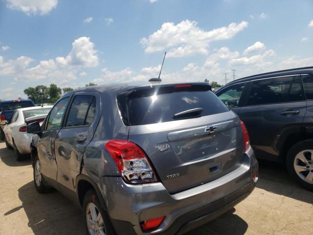 3GNCJKSB7LL294774 - 2020 CHEVROLET TRAX LS GRAY photo 3