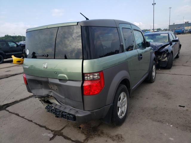 5J6YH17503L020930 - 2003 HONDA ELEMENT EX GREEN photo 4