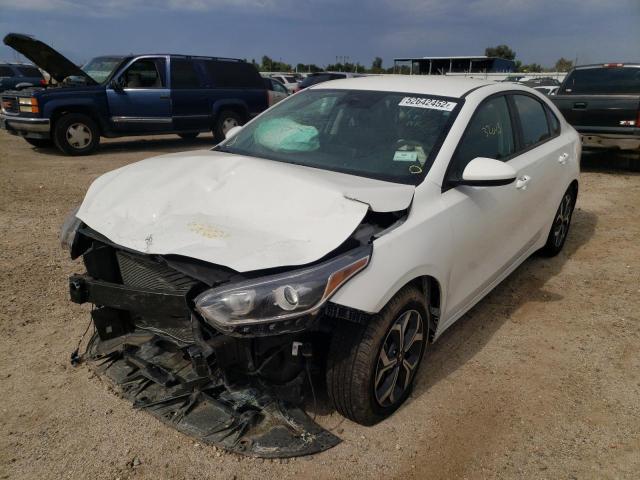 3KPF24ADXKE022188 - 2019 KIA FORTE FE WHITE photo 2