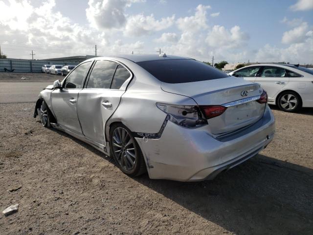 JN1EV7AP3KM540047 - 2019 INFINITI Q50 LUXE SILVER photo 3