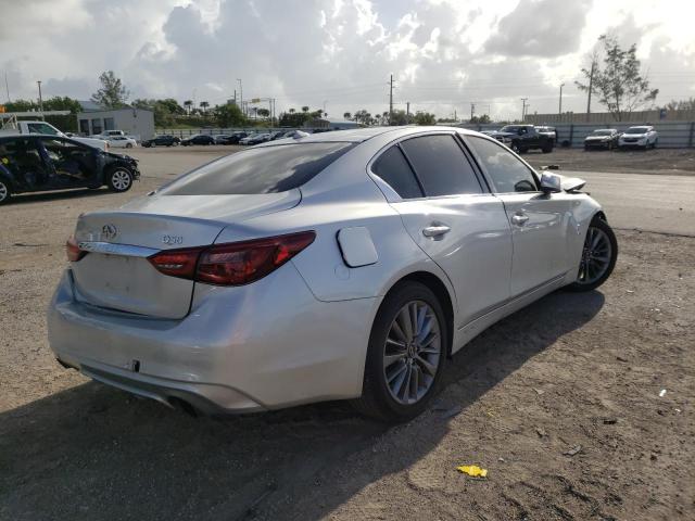 JN1EV7AP3KM540047 - 2019 INFINITI Q50 LUXE SILVER photo 4