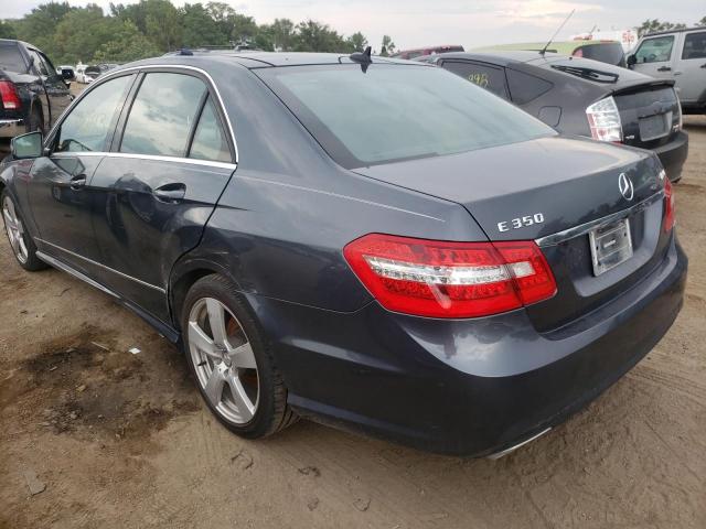 WDDHF8HB7AA114049 - 2010 MERCEDES-BENZ E 350 4MAT BLUE photo 3