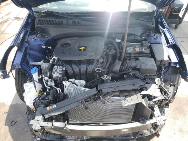 3KPF24AD4ME385525 - 2021 KIA FORTE FE BLUE photo 7