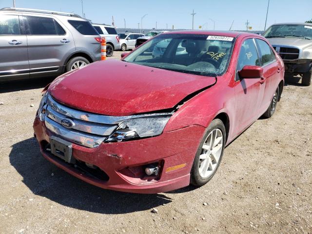 3FAHP0JG6AR232992 - 2010 FORD FUSION SEL RED photo 2