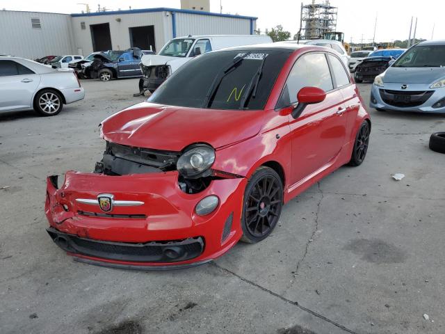 3C3CFFFH4FT513733 - 2015 FIAT 500 ABARTH RED photo 2