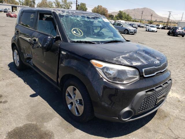 KNDJN2A26E7087922 - 2014 KIA SOUL BLACK photo 1