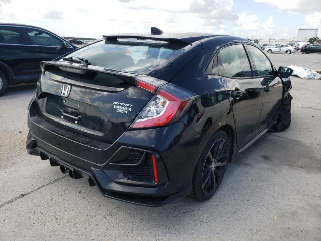 SHHFK7H48MU228211 - 2021 HONDA CIVIC SPOR BLACK photo 4