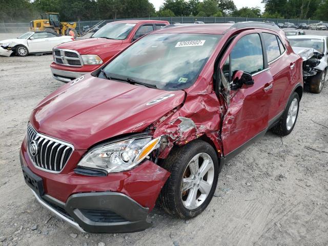 KL4CJASB2FB269901 - 2015 BUICK ENCORE RED photo 2