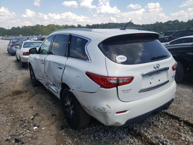 5N1AL0MN9DC349126 - 2013 INFINITI JX35 WHITE photo 3