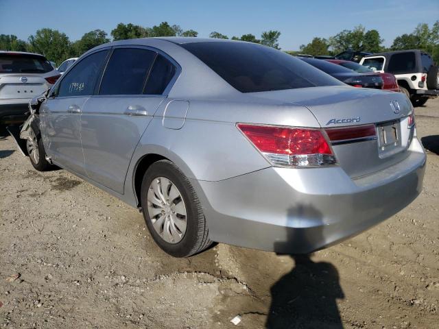 1HGCP2F32CA205132 - 2012 HONDA ACCORD LX SILVER photo 3