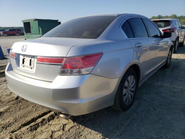 1HGCP2F32CA205132 - 2012 HONDA ACCORD LX SILVER photo 4