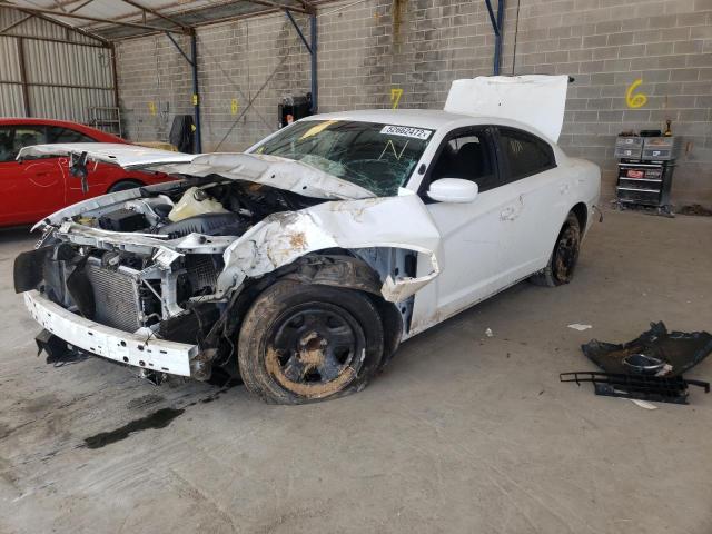 2C3CDXAT2EH155644 - 2014 DODGE CHARGER PO WHITE photo 2