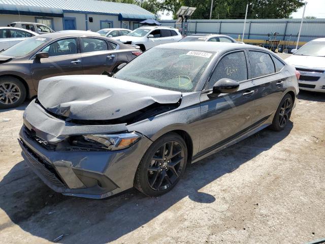 2HGFE2F55NH575208 - 2022 HONDA CIVIC SPOR BLACK photo 2