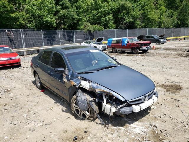 1HGCM56797A171192 - 2007 HONDA ACCORD EX GRAY photo 1