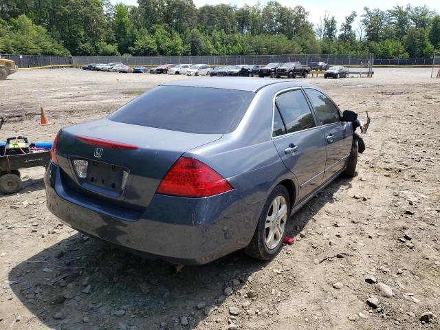 1HGCM56797A171192 - 2007 HONDA ACCORD EX GRAY photo 4