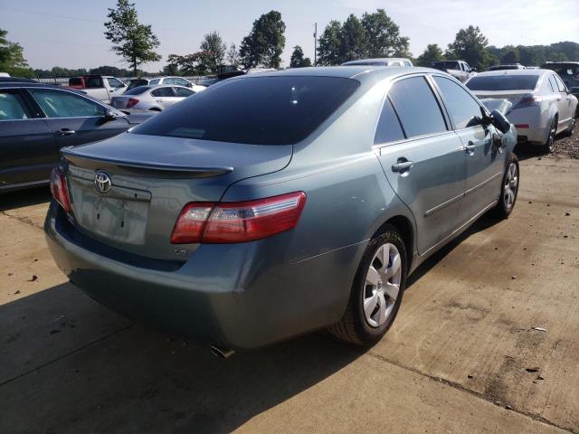 4T1BK46K97U508355 - 2007 TOYOTA CAMRY LE TEAL photo 4