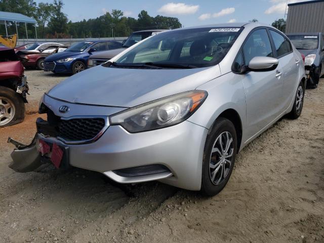 KNAFK4A62E5208077 - 2014 KIA FORTE LX SILVER photo 2