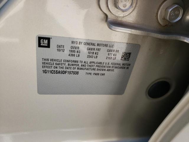 1G11C5SA9DF197938 - 2013 CHEVROLET MALIBU 1LT 棕色 照片 10