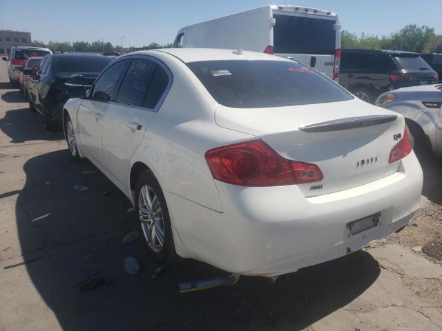 JN1CV6AR7FM524586 - 2015 INFINITI Q40 WHITE photo 3