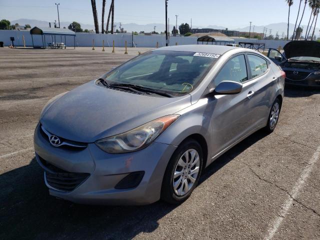 KMHDH4AE7CU396819 - 2012 HYUNDAI ELANTRA GRAY photo 2