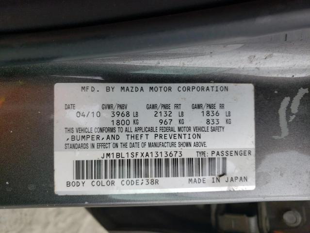 JM1BL1SFXA1313673 - 2010 MAZDA 3 I  photo 10