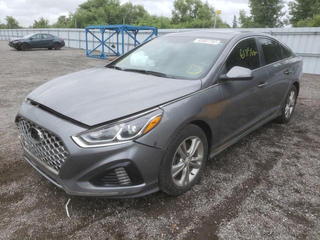 5NPE34AF2KH818732 - 2019 HYUNDAI SONATA LIM GRAY photo 2