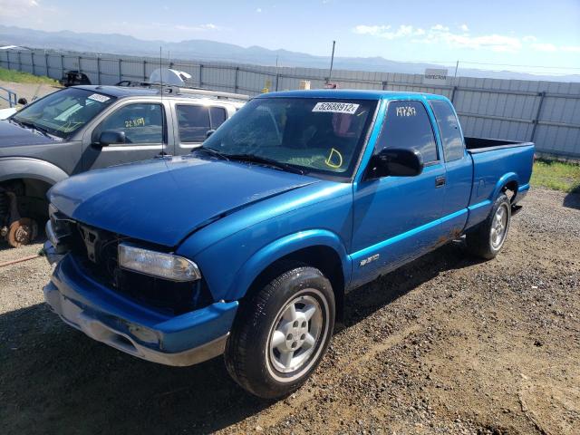 1GCDT19W518162182 - 2001 CHEVROLET S TRUCK S1 BLUE photo 2