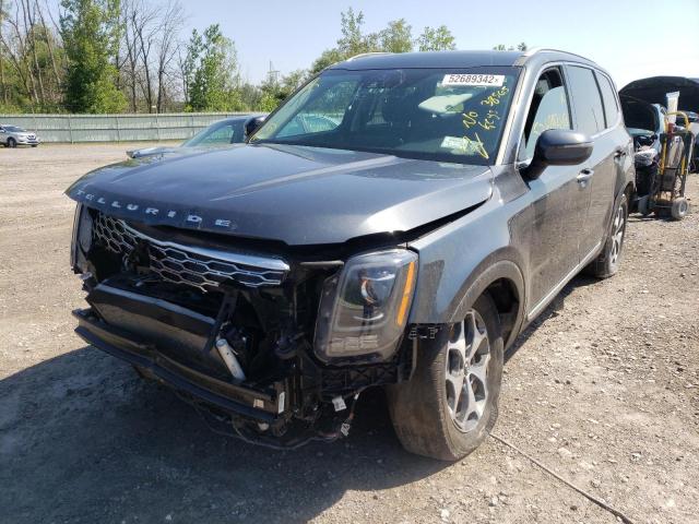 5XYP3DHC7LG047956 - 2020 KIA TELLURIDE BLACK photo 2