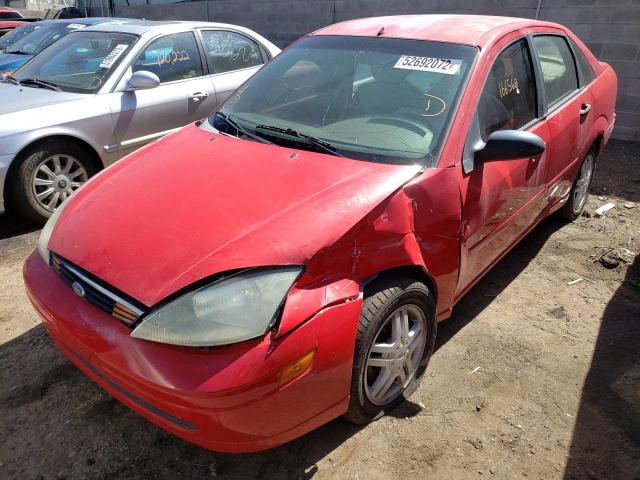 1FAHP38Z24W111726 - 2004 FORD FOCUS ZTS RED photo 2
