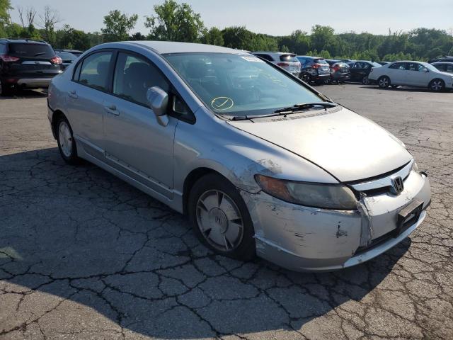 JHMFA36277S004111 - 2007 HONDA CIVIC HYBR SILVER photo 1