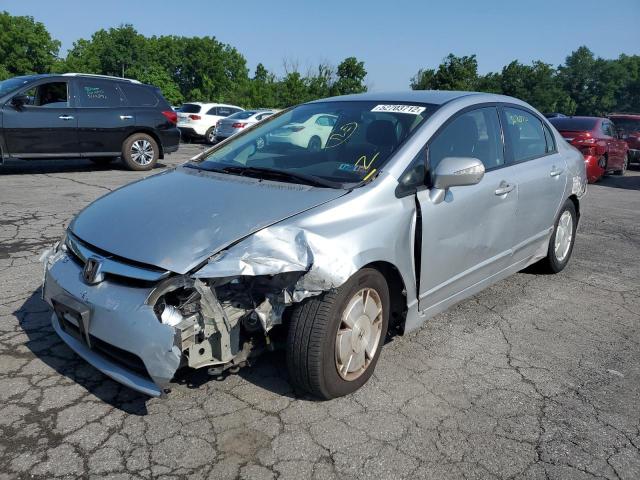 JHMFA36277S004111 - 2007 HONDA CIVIC HYBR SILVER photo 2