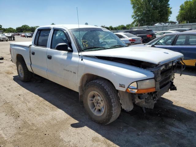 1B7GL2AN4YS768706 - 2000 DODGE DAKOTA QUA WHITE photo 1