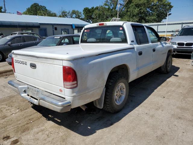 1B7GL2AN4YS768706 - 2000 DODGE DAKOTA QUA WHITE photo 4