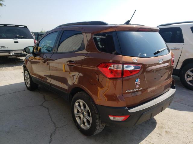 MAJ3S2GEXLC392045 - 2020 FORD ECOSPORT S BROWN photo 3