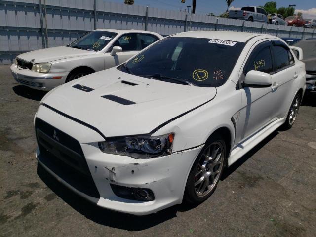 JA32W5FV8CU013310 - 2012 MITSUBISHI LANCER EVO WHITE photo 2