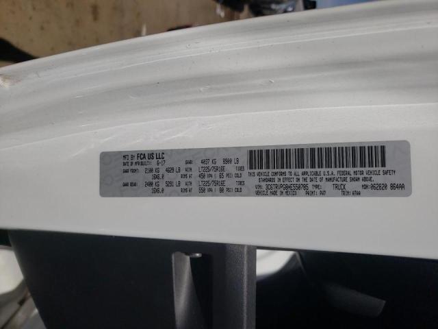 3C6TRVPG8HE550785 - 2017 RAM PROMASTER WHITE photo 10