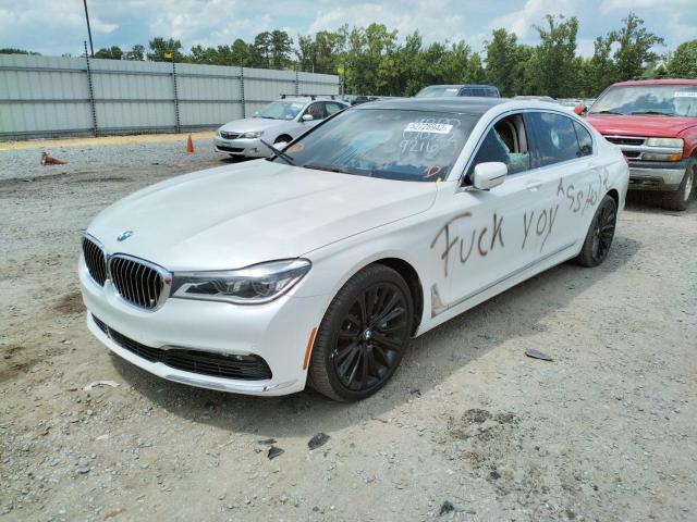 WBA7F0C55GGL99216 - 2016 BMW 750 I WHITE photo 2