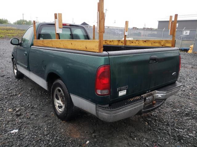 2FTRF17W9XCA20076 - 1999 FORD F150 GREEN photo 3