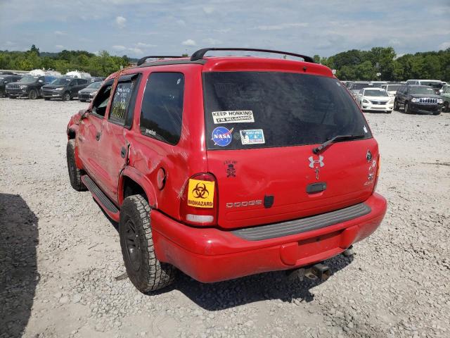 1B4HS28Z9WF140496 - 1998 DODGE DURANGO RED photo 3