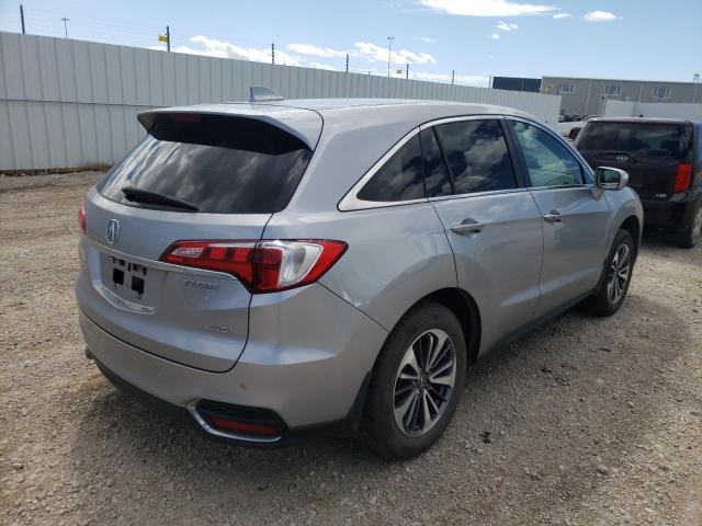 5J8TB4H70HL800499 - 2017 ACURA RDX ADVANC SILVER photo 4