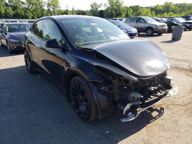 7SAYGDEF6NF373266 - 2022 TESLA MODEL Y BLACK photo 1