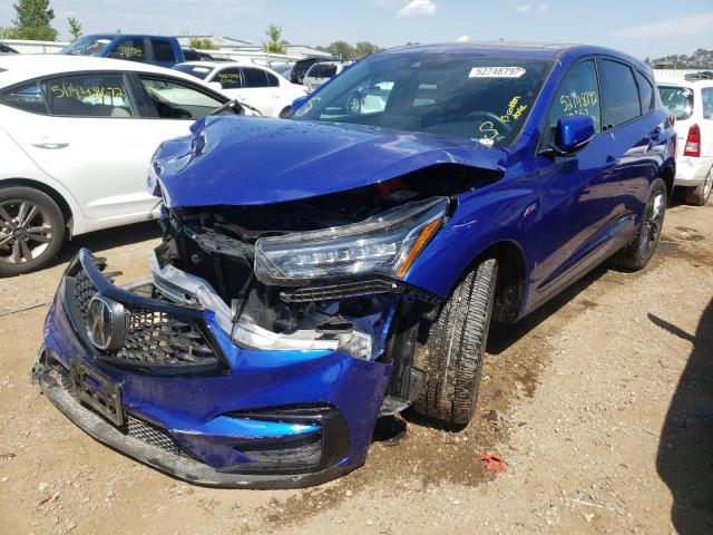 5J8TC2H66LL028463 - 2020 ACURA RDX A-SPEC BLUE photo 2