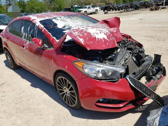 KNAFX4A89G5544640 - 2016 KIA FORTE EX RED photo 1